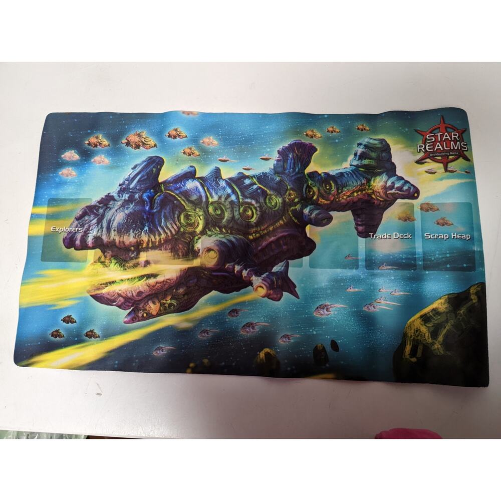 Star Realms Deck Building Game Mothership 23" x 13-5/8" playmat only Wise Wizard